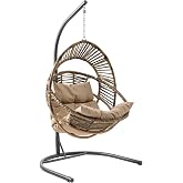 Nobel | Tekli Rattan Bah&ccedil;e Salıncağı | Rehome Balkon Salıncağı A&ccedil;ık Kahve