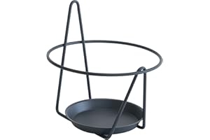Louis Moulin Porte-Pots Soucoupe Mural 16-18 cm - Anthracite - Made in France, Unique