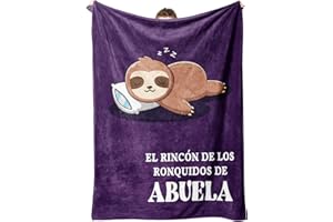 Niyewsor Regalo Abuela, Regalos para Abuela Manta, Regalo Abuela Cumpleaños, Regalos Abuela Originales, Día de la Madre Navidad Regalos para Abuela, Perezoso Manta para Abuela 130 x 150cm