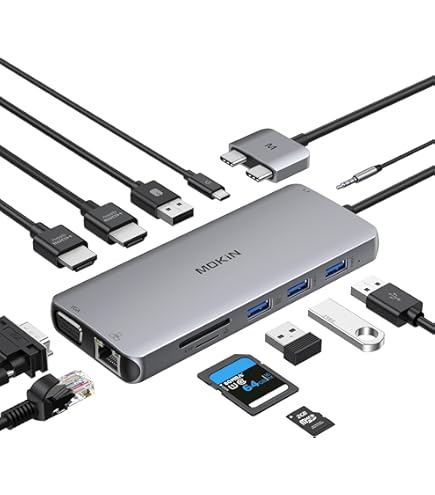 Anker 564 USB-C Docking Station (10ww 1, for MacBook, Black