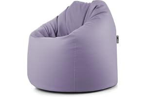 extroitaly POUF mod.TERA (LILLA) POLTRONA MORBIDO FINTA PELLE 78x78 H.93 cm SFODERABILE RIEMPITA CON SFERE DI POLISTIROLO ADATTABILE AD OGNI SEDUTA