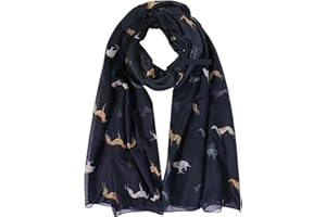 GFM® Women's Greyhound Dogs Print Scarf - Spring, Summer, All Seasons (PSCF-GH)