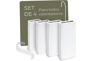 Praknu Humidificador para Radiador de Cerámica - 4 Piezas con Gancho Flexible para Colgar - Control de la Humedad - Ahorro de Energía - Liberación Eficaz de la Humedad