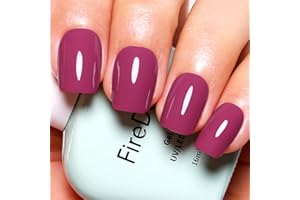 Firedeep Gel Nail Polish,16ML Large Bottle Deep Cherry Red Color Soak Off UV LED Nail Gel Polish Autumn Winter Nail Art Starter Manicure Salon DIY at Home 1Pcs