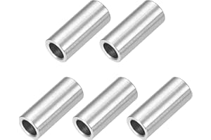 QUARKZMAN 5 Pcs Entretoises en Acier Inoxydable, 8mm ID x 12mm OD x 28mm L Acier Inoxydable 304 Entretoise de Vis à Douille Ronde Non Filetée Rondelle pour 5/16" ou M8 Vis Boulons Écrous