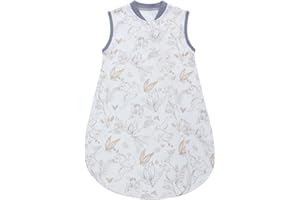 amo nenes Gigoteuse d'été pour bébé 68-78cm, Sac de Couchage de 100% Coton pour Nouveau-né Garçons Filles 0-18 Mois, Respirant Lavable Couverture Portable sans Manches, Super Doux et Confortable
