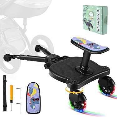 Buggyboard Mit Sitz Buggy Board Mit Sitz  Trittbrett Fr Kinderwagen,  Schwarz (universal)