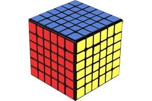 ROXENDA 6x6 Magisk Kub, 6x6x6 Speed Cube Super-slitstark Klistermärke med Levande Färger (6x6x6)