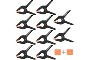 FDGAUCA 10 Morsetti a Molla (3 pollici/7,62 cm), Clip per Sfondo Fotografico, Clip in Plastica, ad Alta Resistenza, Per Progetti Fai da te, Studio Fotografico