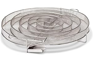 Grillfürst Kaltrauchgenerator - Rauchschnecke aus Edelstahl, runder Kaltraucherzeuger für Gas- und Kohlegrill sowie Räucherofen, XXL ø 31 cm