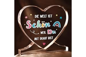 Craftique Geschenke für Frauen Weihnachten, Mädchen Geschenke, Geschenk für Freundin Weihnachten - Acryl Dekoration - Geschenk für Tochter Frauen Freundin Schwester, Geburtstagsgeschenk für Freundin