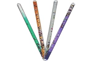 VIRTUENITY Liquid Motion Glitter Wand Sensory Toy Pour l'autisme, le TDAH, le TSP, les besoins sensoriels, l'anxiété et la neurodiversité. Pour les enfants, les soignants et les enseignants (pack de 4 pièces).