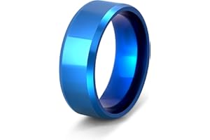 Akitsune Gembu pierścionek | damski i męski, ze stali nierdzewnej, designerski, kolor niebieski, czarny