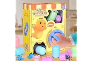 DAMIGHT Mini Vending Machine Kids Toys, Claw Machine Dragon Egg Twist Toy, Surprise Blind-box Eggs with Toys Inside, Creative Vending Machine Toy for Kids Birthdays Halloween Christmas Easter Egg Hunt Gift