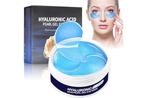 NAILPRETTY 60 Piezas Máscara para los Ojos, Parches Ojos, Colágeno Máscara para Los Ojos para las Arrugas, Ácido Hialurónico, Eye Patches para Ojeras, Hinchazón, Bolsas de los Ojos