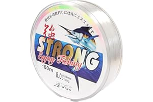 SOURUUD Línea de Pesca de 100 Metros, Hilo de Pescar Transparente, 0.5mm Monofilamento Nylon Pesca, Sedal de Pesca de Fuerte Tensión