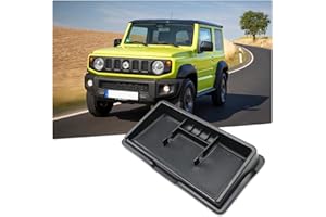 BIXUAN compatibile con Suzuki Jimny JB64W JB74W 2018-2023 Scatola di Portaoggetti Cruscotto Organizer per Auto Antiscivolo, Organizzatore Della Console Centrale