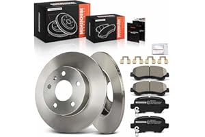 Frankberg Brake Kit incl. 2x Brake Disc + 4x Brake Pad Rear Compatible with Zafira A MPV T98 Zafira/Zafira Family B A05 Replace# 93179164, 93188727