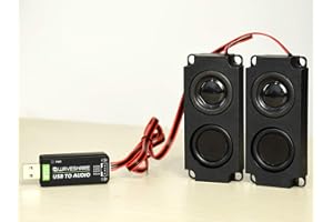 WONRABAI USB Sound Card with 8Ω 5W Speaker Compatible with Raspberry Pi/Jetson Nano, USB to Audio Adapter Support Recording and Playback, Stereo Codec Onboard Microphone and Speaker Header, Plug and Play
