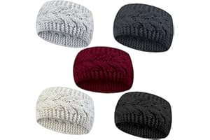 YSENSE BEAU Fascia Capelli Donna Inverno Fascia Invernale Fasce in Maglia Fascia Capelli Caldo Fasce per Capelli Donne Turbante Fascia All'uncinetto Cerchietto Autunno Inverno Accessori per Capelli Ragazze