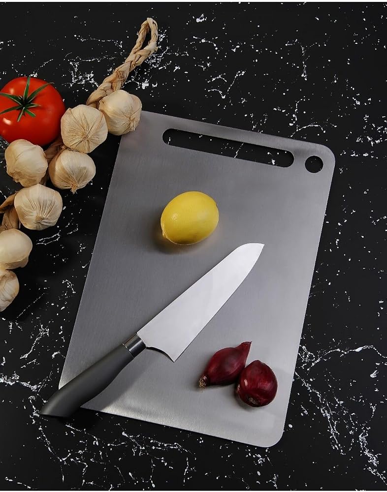 Cooker Lüx 34X24 Cm Paslanmaz Çelik Kesim Panosu