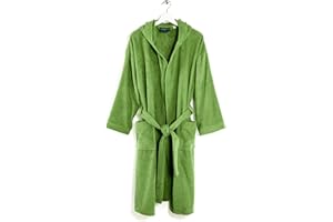 Caleffi - Accappatoio con Cappuccio MINORCA | Massima Assorbenza | Coloranti Atossici Certificati | Design Italiano dal 1962 | Stile per il Tuo Bagno, Azalea, S