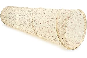 Bieco Tunnel XXL Vintage Flowers 180 x 46 cm Jeux Extérieur 1 An Pour Chat Lapin Intérieur Jardin Tente