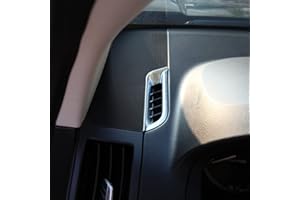 DIYUCAR 2 pz Plastica Cruscotto Aria Condizionata Presa Telaio Copertura Trim ForFreelander 2 2008-2015 Accessori