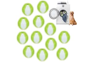 WUIIL Acchiappa Capelli Per Lavatrice,Le Palline Cattura Capelli Lavatrice Sono Riutilizzabili,E Rimuovere Capelli Di Animali Domestici E Lanugine Da Abbigliamento E Biancheria Da Letto,12 Acchiappa Capelli