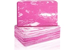 voidbiov 2 blocchi da yoga in schiuma da 22,9 x 15,2 x 7,6 cm, mattoni EVA ad alta densità, supportano la tua pratica e aprono il tuo corpo, ti danno maggiore stabilità ed equilibrio