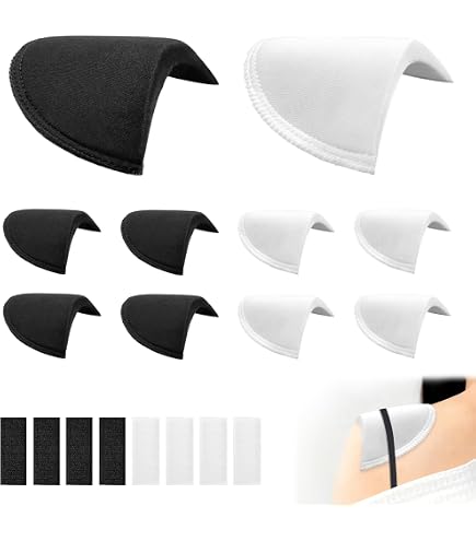 4 Paires De Coussinets D’épaules MeteoraPrime – Mousse 1,5 Cm, Respirants, Pour Vêtements Femme