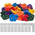 REZNOR Multisize Large Rock Climbing Holds Play Set for Kids, Adult Wall Climbing Stone for DIY Children Playground Wall/Wood Block, Pack of 36