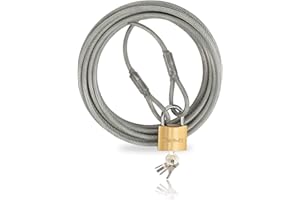 Câble Antivol pour Gastronomie et Meubles de Jardin Dolezych, Longueur 10 m, Transparent