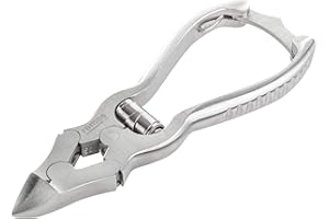 REMOS PROFESSIONAL BODY CARE Alicate para uñas gruesas (doble articulación, acero inoxidable, 12 cm)