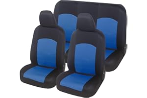 Auto Accessori Lupex - Coprisedili Auto Universali | Colore Blu Royal | Set Fodere Copri Sedili Anteriori e Posteriori | Tessuto Poliestere | No Suv