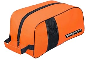 FASHION RISE Waterproof Sports Boot/Shoe/Travel Bag for Football Cricket Rugby Golf Toiletry Gym for Men/Women (Orange)