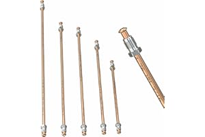 AUPROTEC Tubo di Freno Ø 4,75 mm Rame-Nickel assemblato Svasatura DIN F Tubi di Cupronickel DIN 74 234 per impianto frenato Tubazione dei Freni 150mm - 3050mm selezione: Lunghezza 500 mm