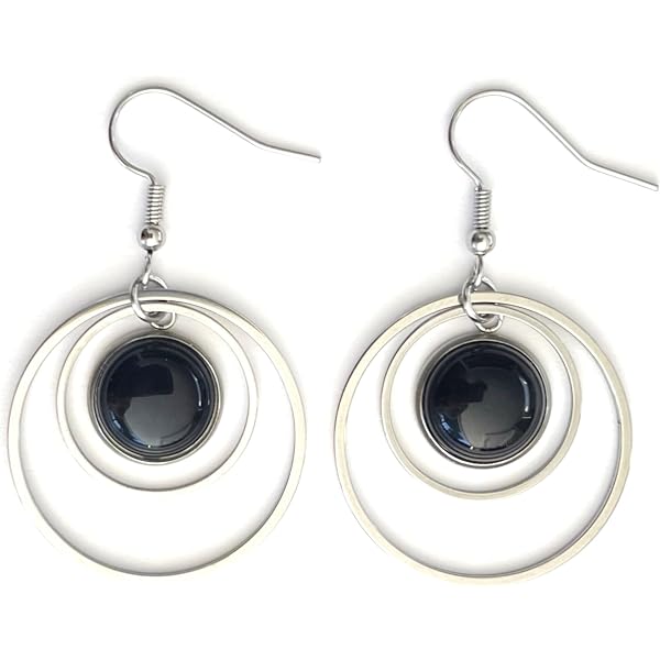 Orecchini A Perno Giada Verde Naturale 10mm - Argento - Gioielli Charming