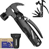 WORKPRO 12 in 1 Multitool Hammer | Multipurpose Hammer with Case for Camping, Hiking, Fishing, Repairs and Survival, Gift for