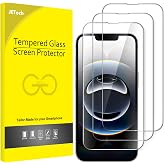 JETech Screen Protector for iPhone 17e/16e, Pack of 3 | 9H Tempered Glass, Full Coverage, Scratch Resistant, HD Clear, Case F