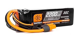 SPEKTRUM 11.1V 2200mAh 3S 30C Smart LiPo Battery: IC3