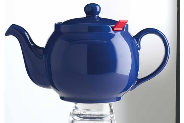 London Teapot Company-Chatsford 4-Cup Teapot with One Red Filter, Blue