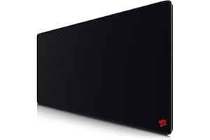 CSL-Computer Titanwolf Tapis de Souris XXL Speed Gaming Titanwolf Noir 900 x 400 mm XXL Tapis de Souris – sous-Main de Table – Grande Taille – Améliore la précision et la Vitesse – Noir Ultra-Rapide