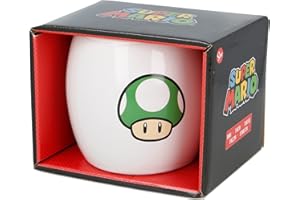 STOR Taza globe de cerámica de 380 ml de Super Mario
