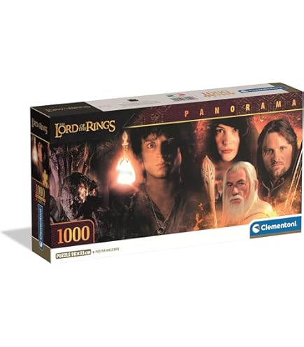 Clementoni - Puzzel met 1000 stukjes, voor volwassenen en jongens, collectie, thema The Lord of the Time
