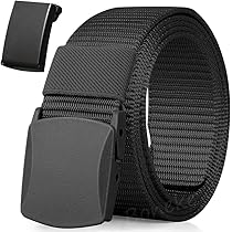 Boneke Nylon Belt, 1 Pack Men Military Tactical Breathable Belt