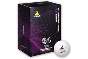 JOOLA Pelotas de Tenis de Mesa 3-Star, 3 Estrellas, Excelentes características de Juego y Larga duración, compatibles con Interior y Exterior