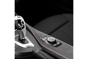 ‎BETTERHUMZ Betterhumz Car Center Console Multimedia Panel Trim Wrap, for BMW F20 F21 F22 F23 2012-2019 1 2 Series, Gear Shift Panel Sticker Made of Alcantara Moulding Accessories (Regular)