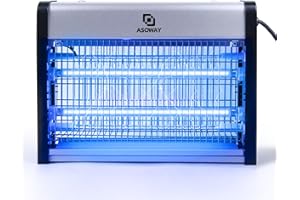 ASOWAY Insektenvernichter Elektrisch, Fliegenfalle Insektenfalle elektrisch Mückenlampe mit UV-Licht, Effektiv Decken 80㎡ Innen, Insektenfänger Mückenfalle für Schlafzimmer Küche Büro Patio (Mückenlampe)