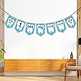 Zyozique ® I Got My First Tooth Decorations Paper Bunting Paper Banner | First Tooth Decoration Items for Baby Boy - First Tooth Paper Banner for Decorations (Pack of 1) (Blue)